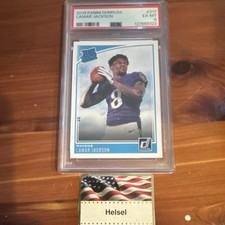 Panini Donruss 2018 Rated Rookie Lamar Jackson #317 PSA 6 Football Ravens Card. rookie card picture