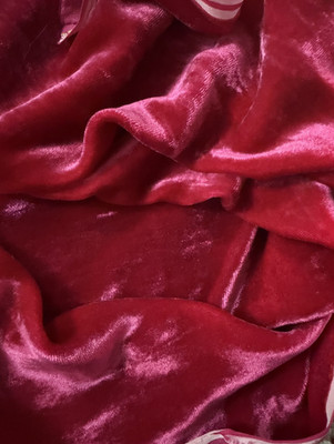 1,8 m lang x 45 Zoll SEIDENSAMTSTOFF | WEICHER SEIDENSAMT für Kleid, Nähen, Kleid - V107
