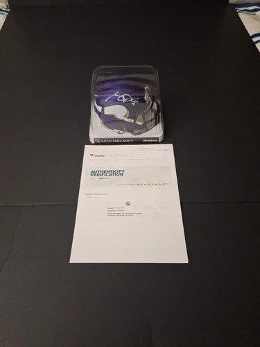 SAM DARNOLD MINNESOTA VIKINGS AUTOGRAPHED RIDDELL SPEED MINI HELMET FANATICS COA