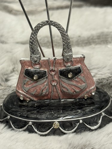 Rhinestone Resin Purse Photo Holder (Picture/Note/Party/Place Card/Stand) - 第 3/5 張圖片