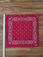 Vintage Floral Bandana All Cotton Fast Color RN Made In USA