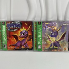 Spyro the Dragon & Spyro Ripto’s Rage (Sony Playstation 1, 1998 PS1) CIB Tested