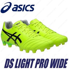 ASICS Soccer Cleats DS LIGHT PRO WIDE 1103A110-750 Safety Yellow/Black