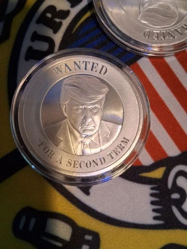 1 Oz .999 Silver Round - President Donald J Trump - "Wanted For A Second...