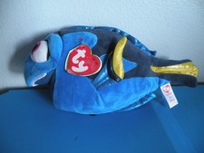 Ty Sparkle Dory Disney Finding Nemo Blue Fish Beanie Plush 9" Stuffed Animal Toy