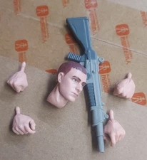 G.I. Joe Classified white Green Shirt Retro Trooper Head Custom Fodder