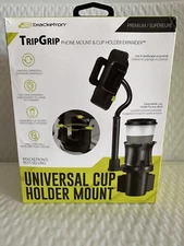 Bracketron - TripGrip Universal Cup Holder Phone Mount - Black  NEW!!