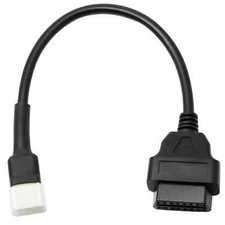 Delphi Motorcycle OBDII 6 Pin to 16 Pin OBD2 Diagnostic Adapter Compatible wi...