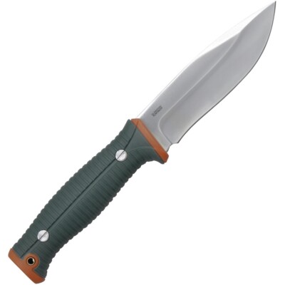 OLFIX001OGN Outdoor Life Camping 7Cr17MoV Blade Orange Nylon Handle Nylon Sheath