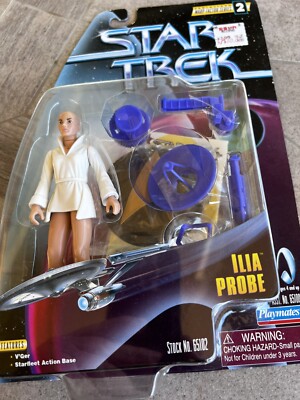 Star Trek Ilia Probe Action Figure Playmates 1997 Warp Factor Series 2 On Card