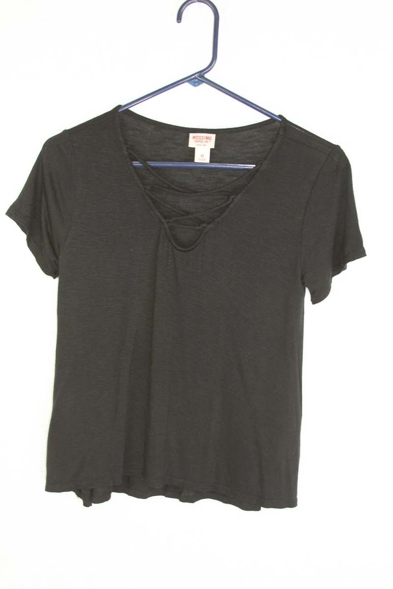 mossimo black v neck t shirt