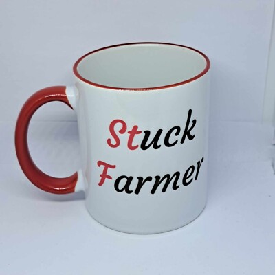 Stuck Farmer Rude Starmer Kaffeebecher Labour Agriculture British Farming First Cu
