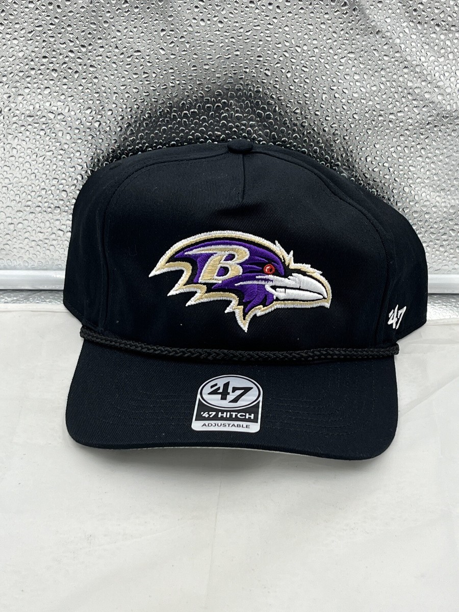 Baltimore Ravens NFL '47 Brand Black Rope Hitch Snapback