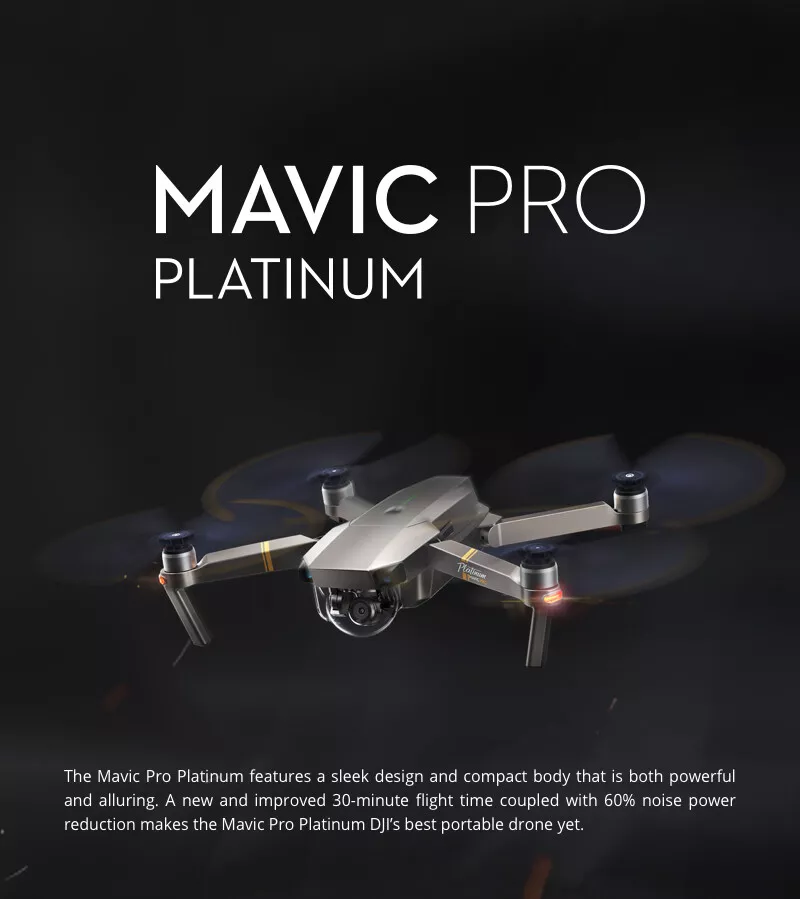 DJI Mavic Platinum Drone Fly More Combo eBay