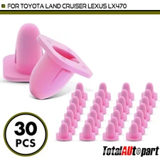 30Pcs Front End Panel Clip Retainer for Toyota Land Cruiser Lexus 8mm Slot Nylon