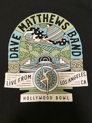 Dave Mathews Band Hollywood Bowl concert T shirt Large