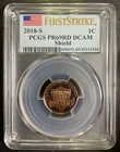 Photo of a 2018-S Lincoln Shield Cent Proof from an eBay listing that sold on Jul 18, 2026