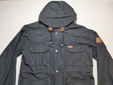 Penfield Usa Womens Uk S Canvas 60/40 Hooded Jacket Vgc Black Cotton Blend Lined