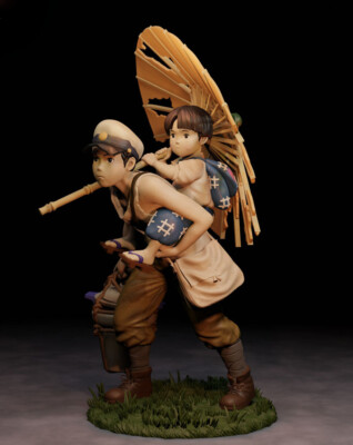 Grave of the Fireflies 3D Printing GK Figure Model Kit Unpainted