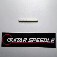 Guitar Hard Plastic ABS Material Slotted Nut 43mm x 3.4mm x 4.6-3.8mm