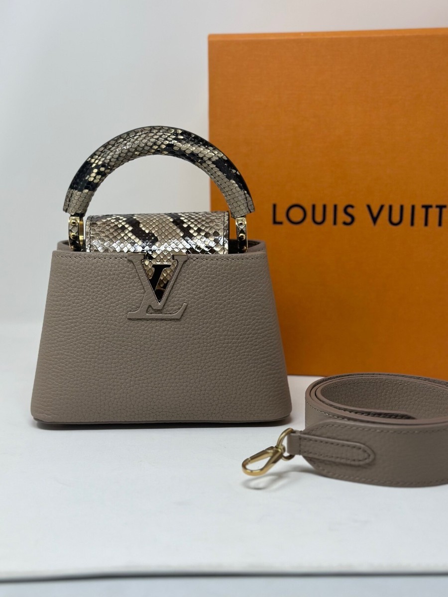 Louis Vuitton カプシーヌ　ミニ　パイソン LOUIS VUITTON EXOTIC CAPUCINES MINI WITH PYTHON LEATHER NEW | eBay