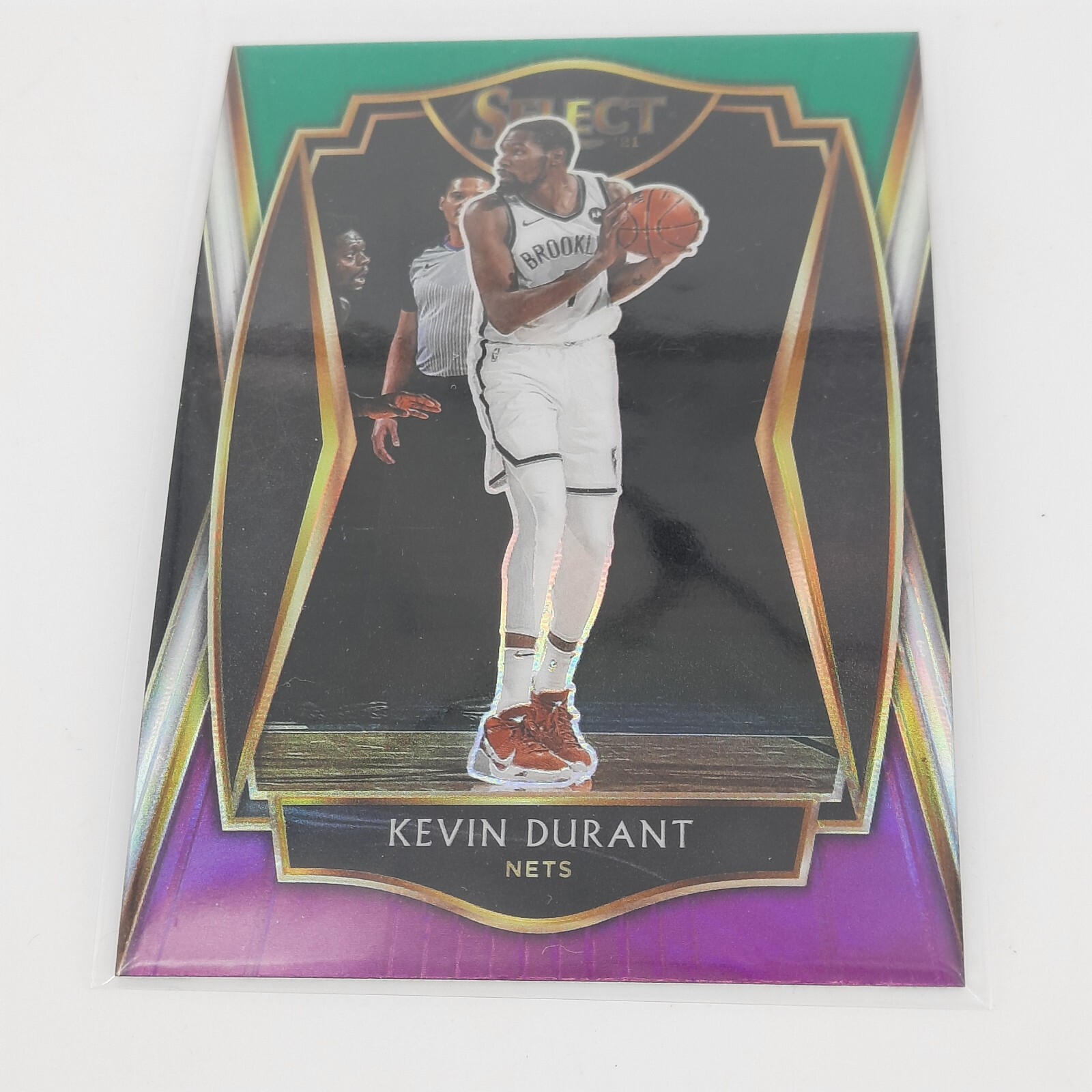 Kevin Durant 2020-21 Select Green/White/Purple Prizm - Premier #101