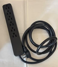 Relocatable Power Tap PORTABLE BLACK 6 Outlet 127VAC  15A E192912 FREE SHIP.