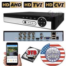 Sikker 8 channel cctv DVR H.264 H.265 Camera System 1080P with 3TB hard drive