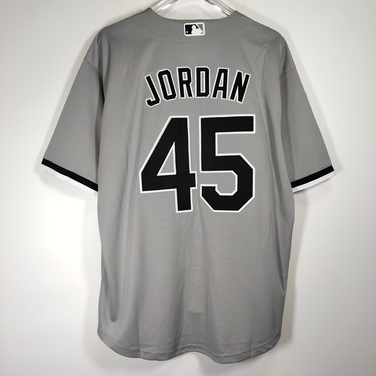 Michael Jordan #45, Baseball Jersey, Grey, Embroidery | eBay