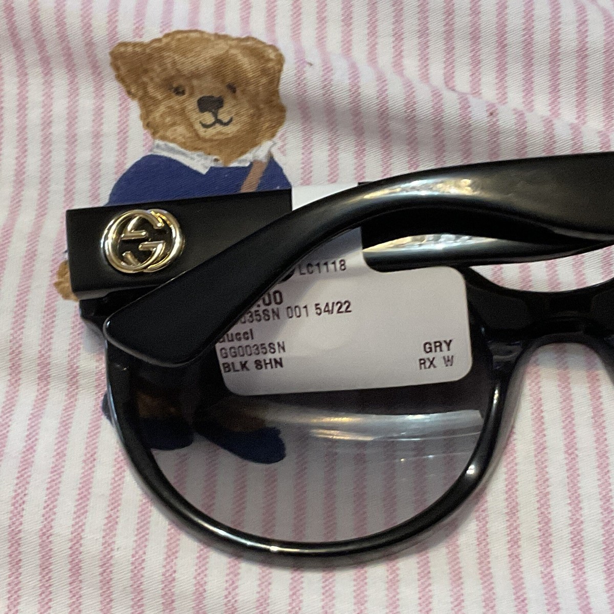 NEW Gucci GG0035SN-001 Shiny Black Sunglasses | eBay