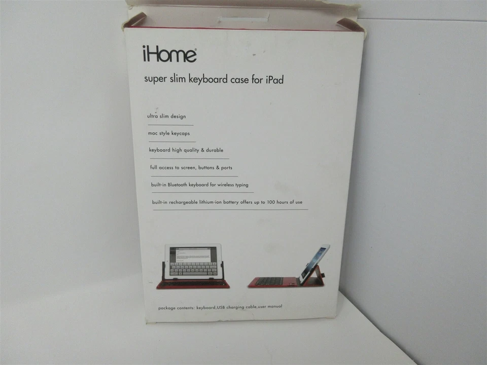 IHOME Super Slim Keyboard Case for IPAD 2 & 3rd Generation BRAND NEW - Image 2 of 4