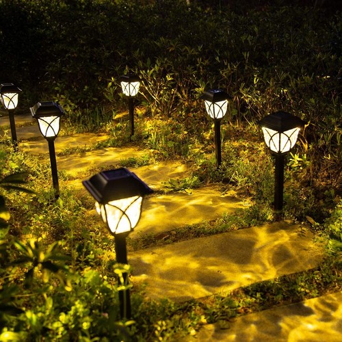 Solarleuchten Garten, 6er Set Solarlampen für Außen, LED Licht Solar Wegeleuchte - Bild 8 von 12