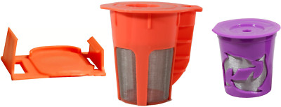 Keurig 2.0 Brewers K-Cup K-Carafe Clever Clip Refillable Reusable Filter Cups K