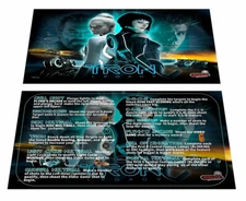 Stern Tron Pinball Custom Apron Instruction Cards v2