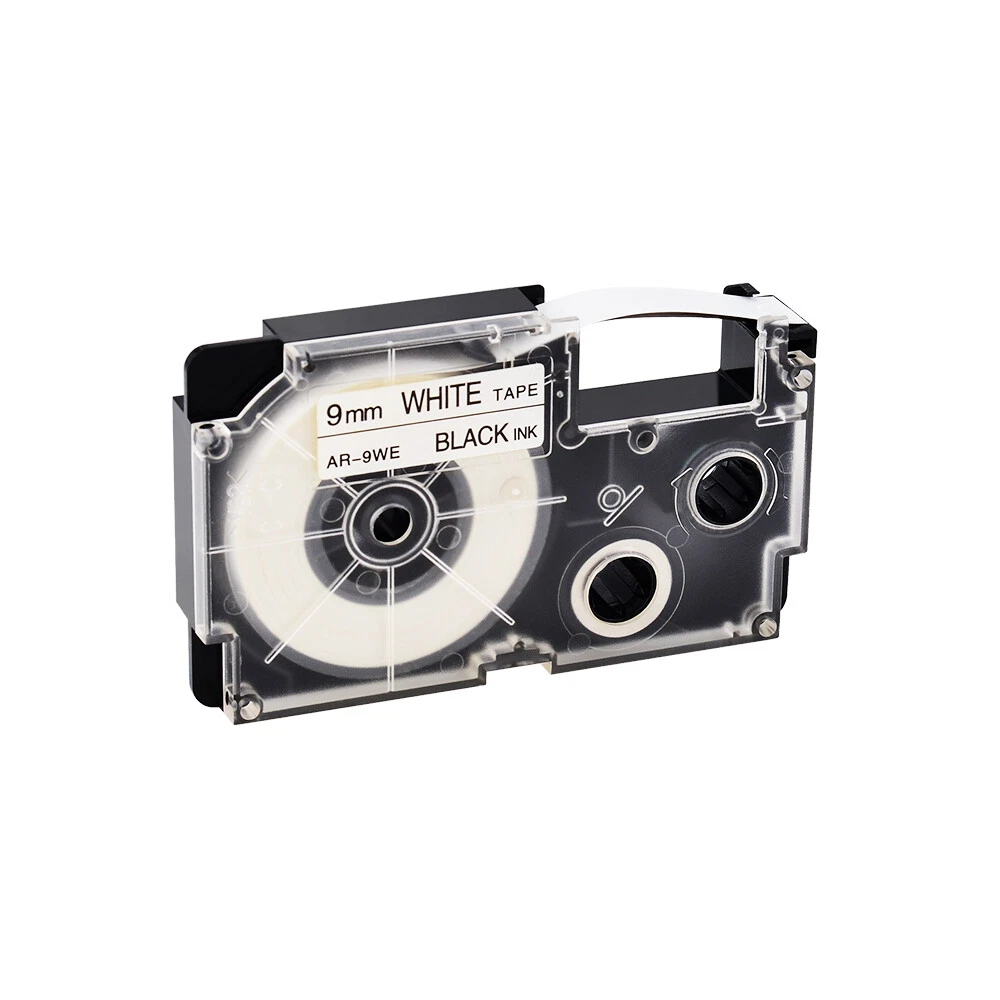 1PK Fits for Casio XR-9WE EZ Label Tape Printer KL-60 White 9mmx8m for File Sort - Picture 1 of 11