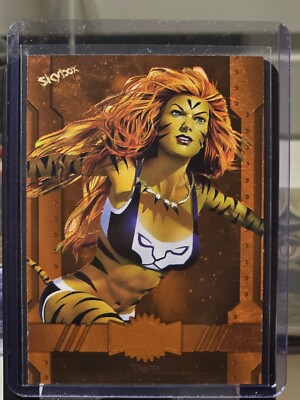 Tigra 2023 Marvel Metal Universe Avengers Orange Tigra /25 SSP #14