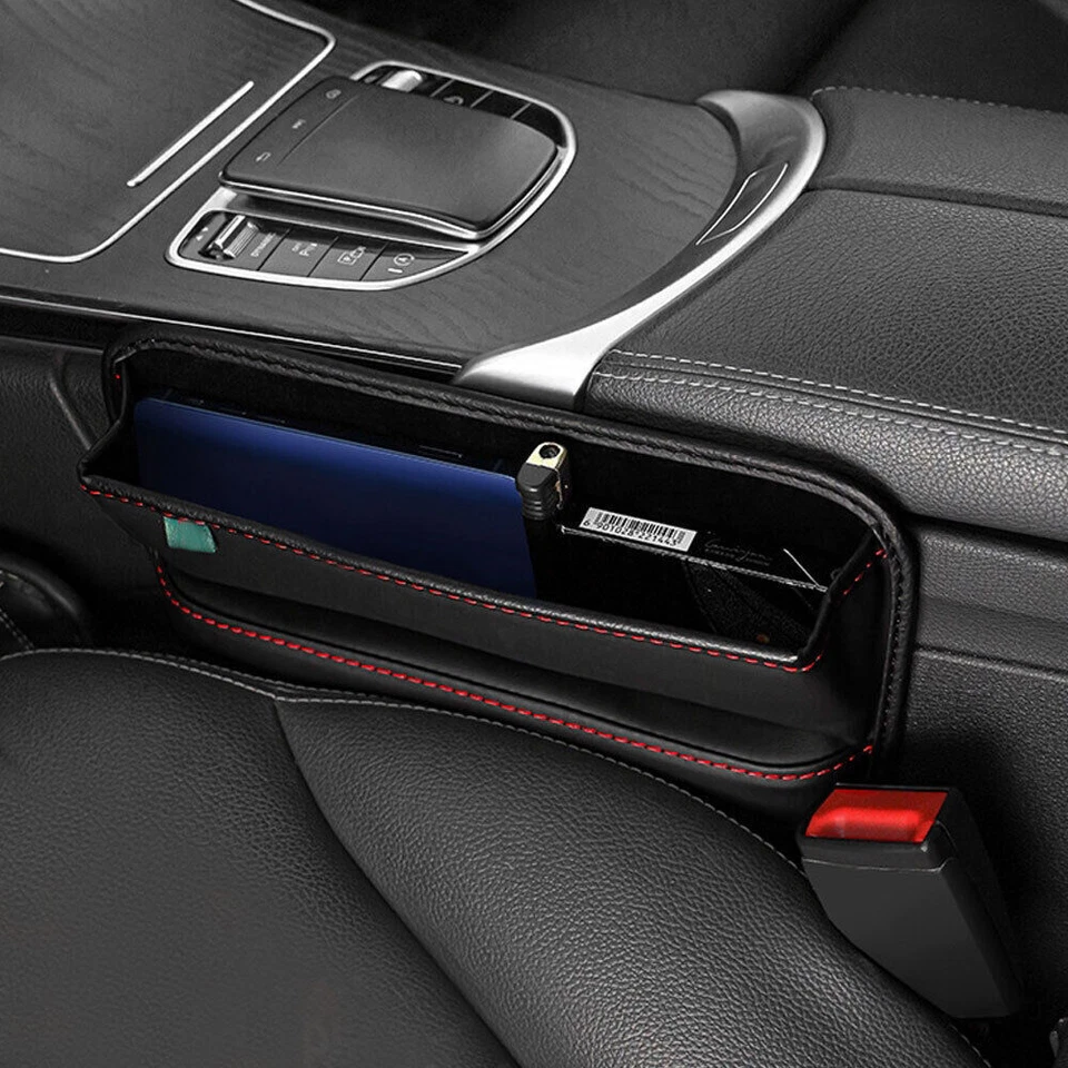 Accesorios para automóvil Consola Llave lateral Teléfono Soporte de almacenamiento Asiento Gap Relleno Organizador Foto 4 de 4