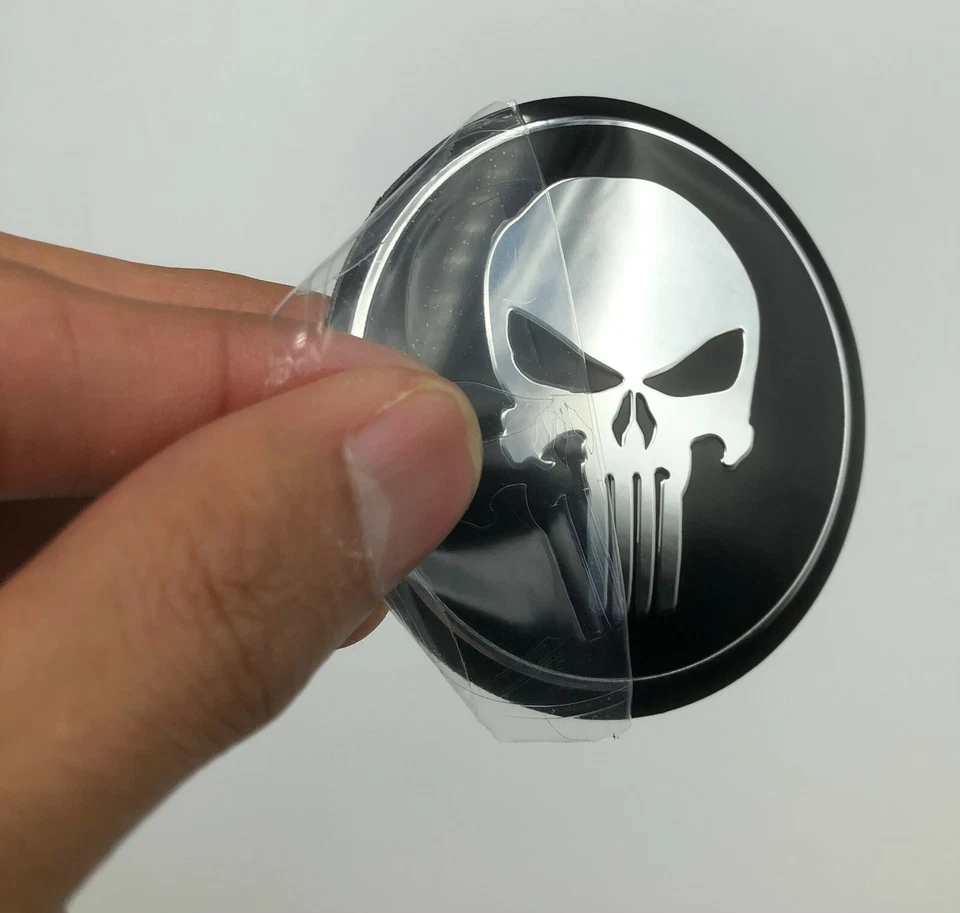 1x Emblema Calcomanía Punisher (forma de cúpula 65 mm / 2,55") Foto 3 de 4