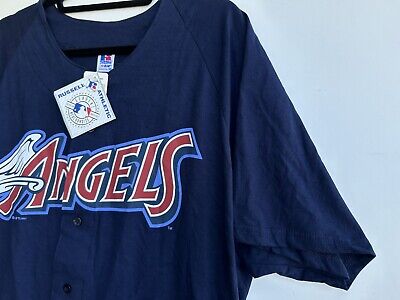 Vintage 1997 Russel Athletics 2XL XXL Blue Anaheim Angels Jersey