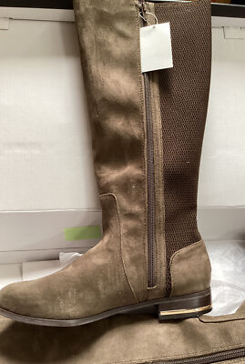 ⚡️Kensie Women's Tayson Knee High Tall Boots Taupe (Size