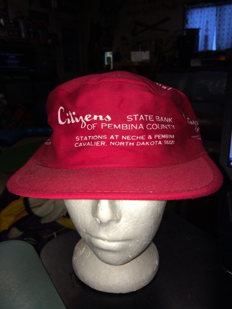 trucker hat baseball cap CITIZENS STATE BANK PEMBINA PAINTER CAP old school