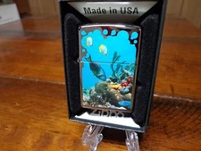 TROPICAL FISH HIGH POLISH CHROME ZIPPO LIGHTER MINT IN BOX