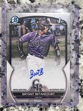 Bryant Betancourt 2023 Bowman Chrome 1st Year Prospect Autograph Auto Rockies