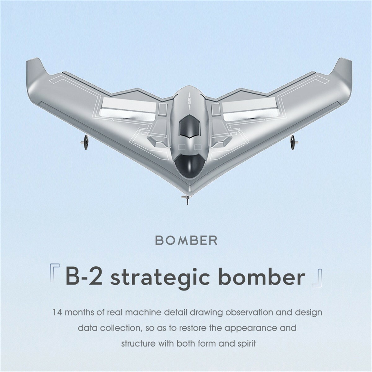 B2 RC Plane 2.4GHz 2CH RC Aircraft With GYRO Remote Control Plane RTF