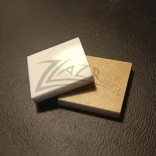 100 1" x 1/8" WHITE Acrylic SQUARE Shape Plexiglass Plastic Sheet Base!