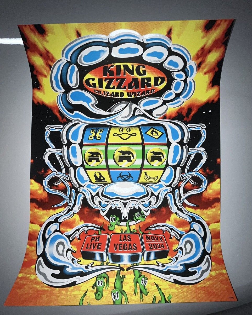 King Gizzard and The Lizard Wizard Poster PH Live 11/8 Las Vegas