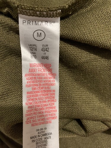 Primark Damen grün hochgeschlossen Langarm Pullover Top Gr. 12-14 - Bild 5 von 5