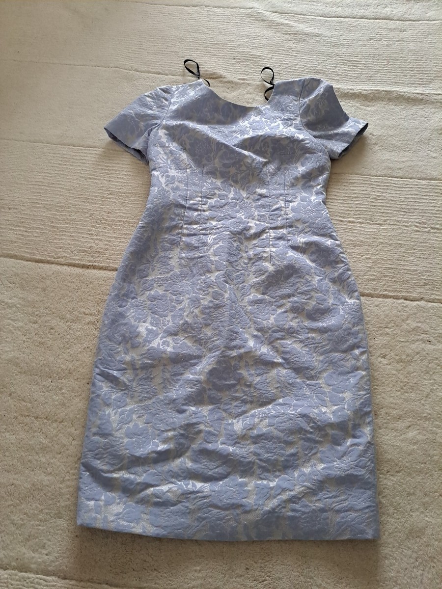 H AND M Blue Brocade Size
