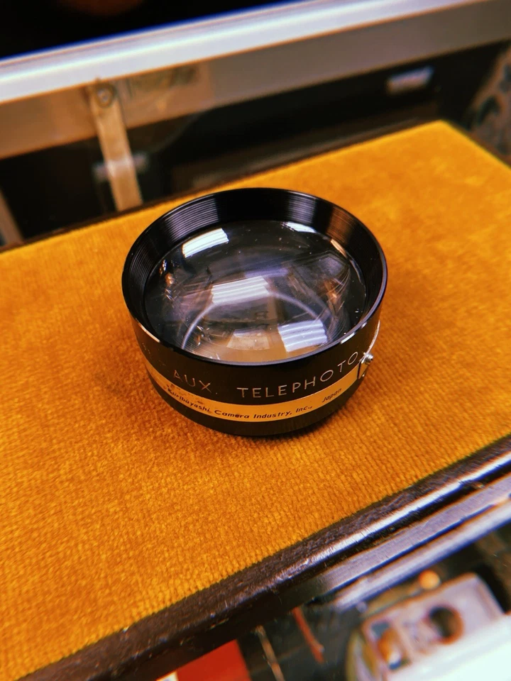 Lente de cámara auxiliar Petri de colección teleobjetivo de 45 mm y gran angular de 45 mm 1:1,8 con estuche Foto 2 de 4