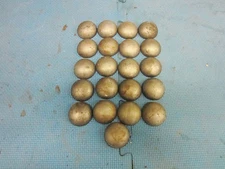 Pipe Caps:  domed steel, weld on size 1-5/8 inch Outside Diameter. Lot of 25.